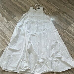 Zara White Dress with pockets size XS